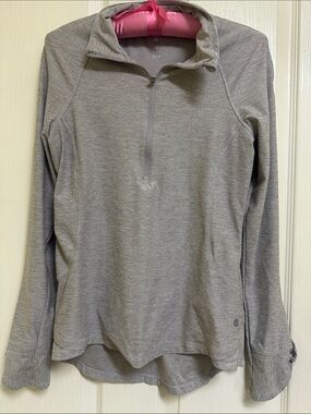 Apana Gray Half-Zip Pullover Hoodie